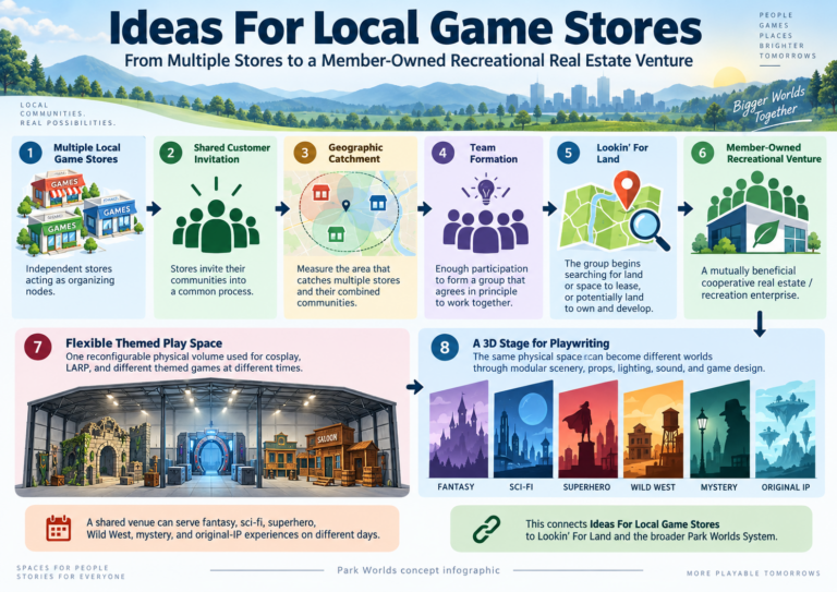 Ideas For Local Game Stores — from multiple stores to a member-owned recreational real estate venture